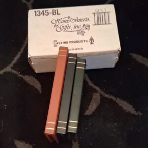 Home Interiors Decorative Book Set - Black, Green, Brown